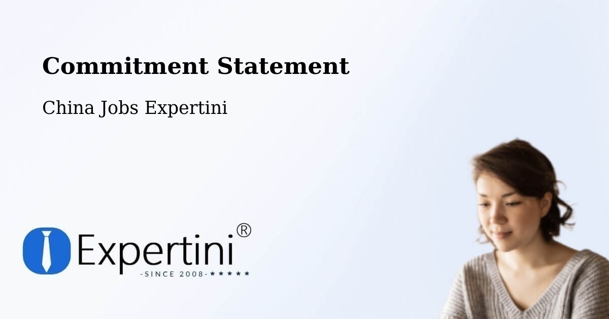Commitment Statement - China Jobs Expertini